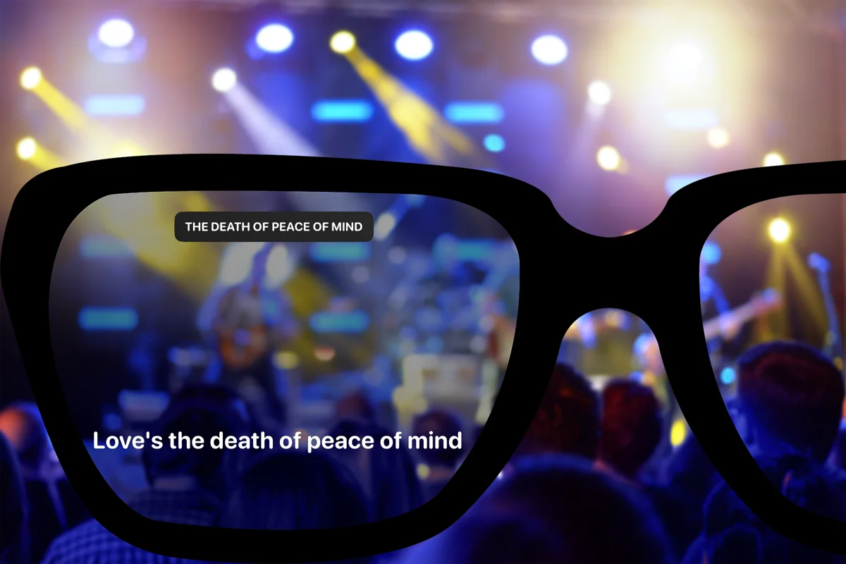 Beyond Chorus lyrics on smart glasses